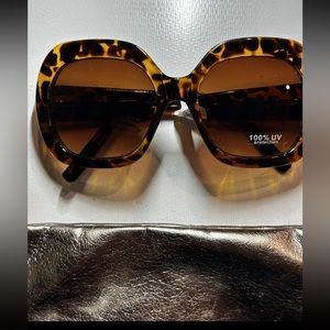 Ann taylor brown sunglasses new old stock discontinued nyc new
